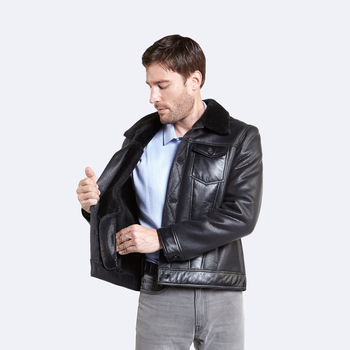 Calvin Sheepskin Jacket