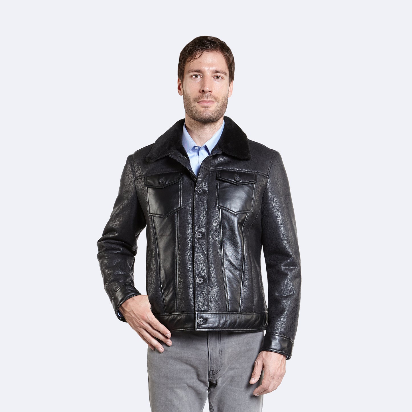 Calvin Sheepskin Jacket