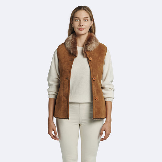 Louisa Shearling Vest