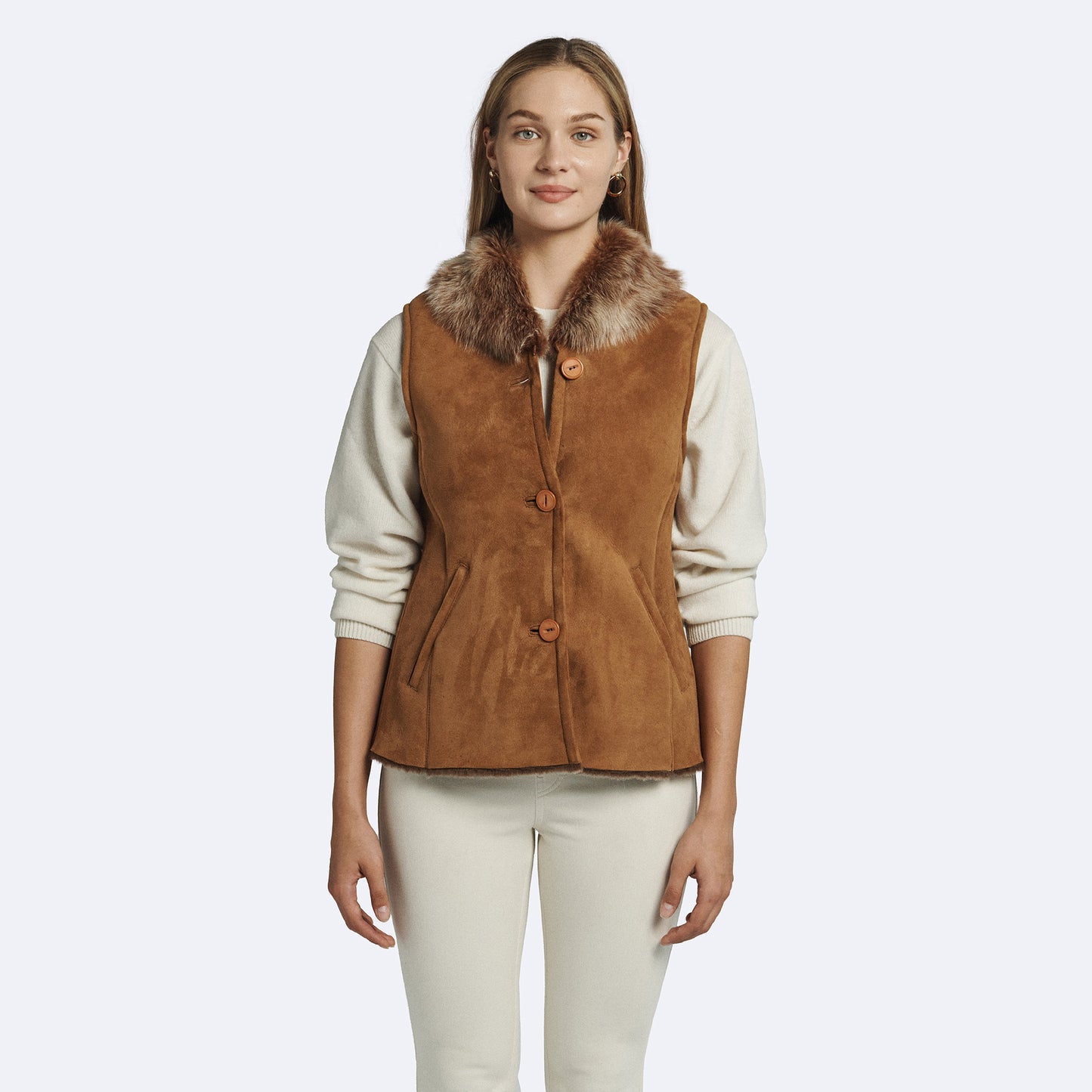 Louisa Shearling Vest