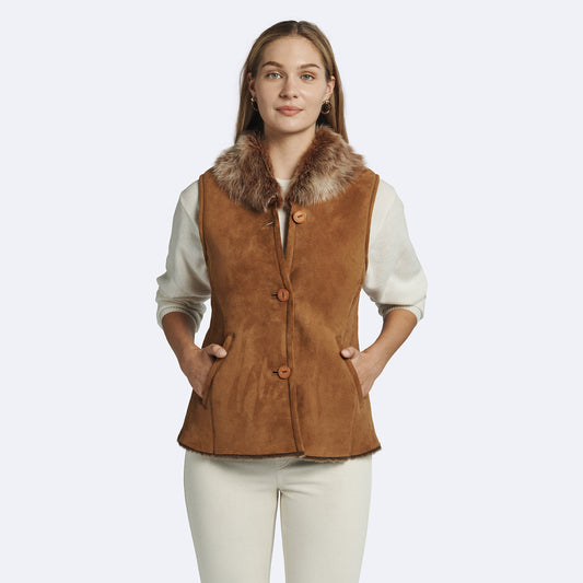 Louisa Shearling Vest