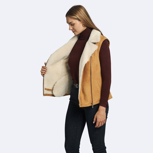Acacia Shearling Vest