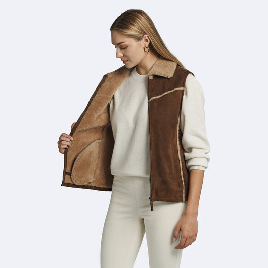 Eve Shearling Vest