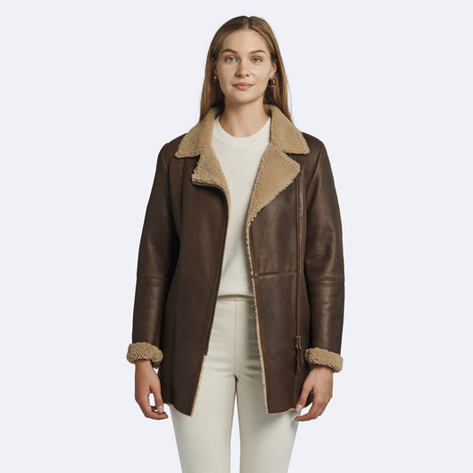 Diane Sheepskin Coat