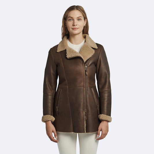 Diane Sheepskin Coat