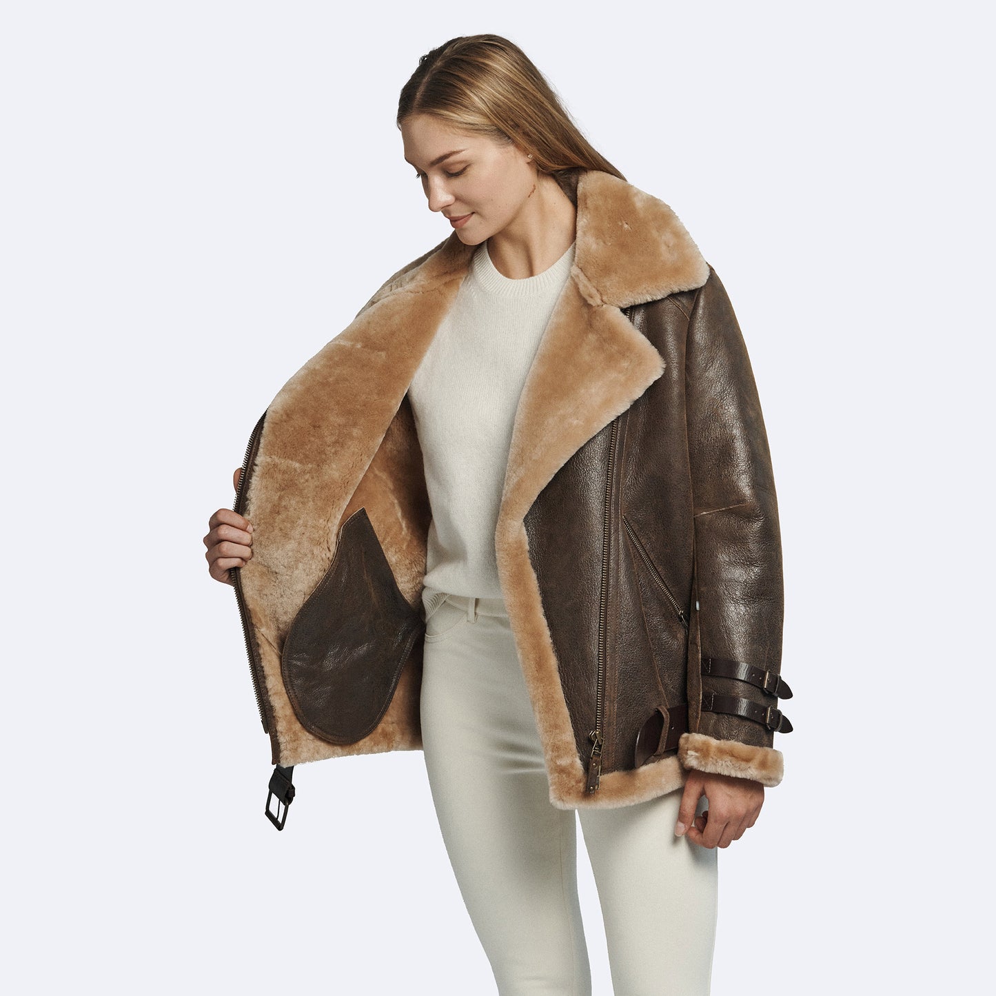 Lindsay Shearling Coat