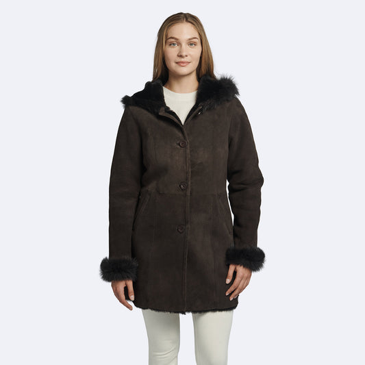 Christina Shearling Coat