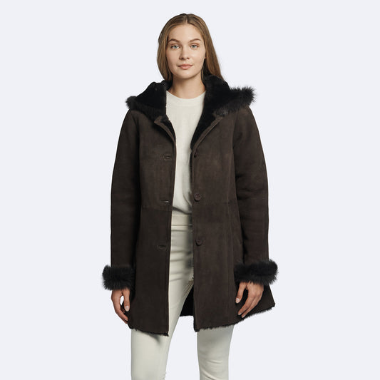 Christina Shearling Coat