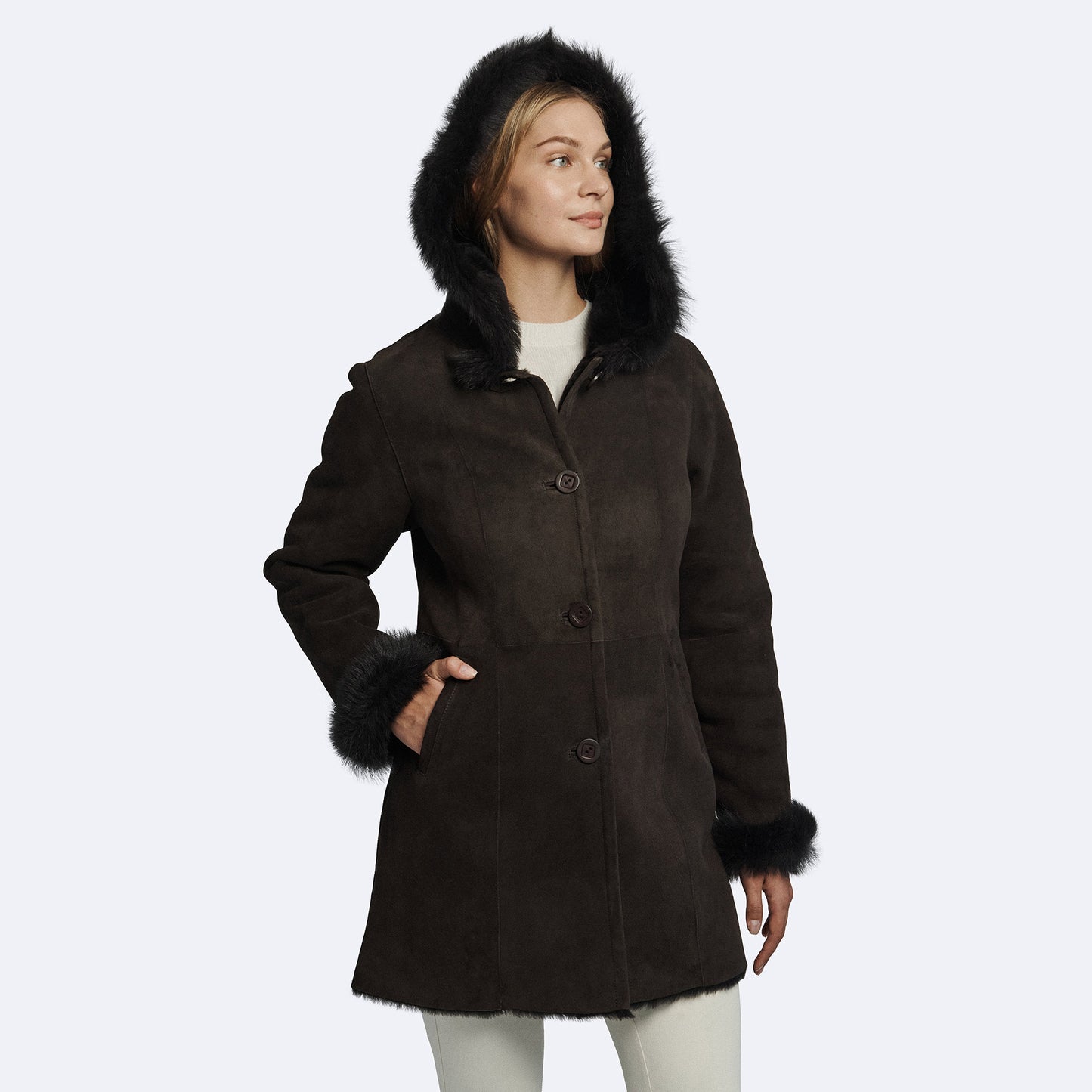 Christina Shearling Coat