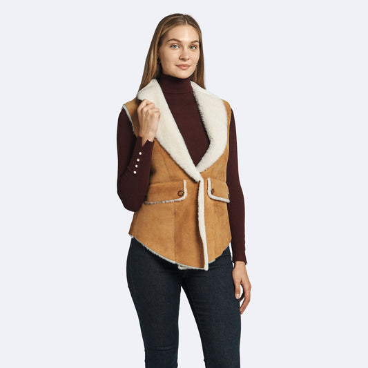 Rachel Shearling Vest