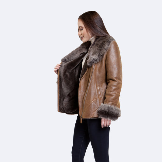 Judy Sheepskin Jacket