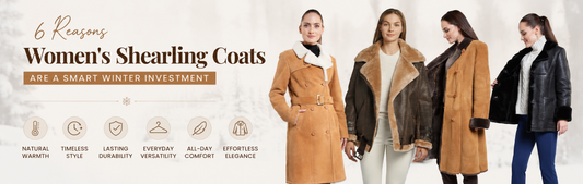 women's shearling coats