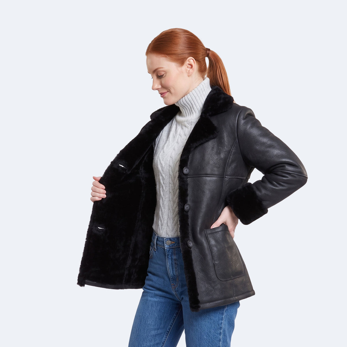 Elena Sheepskin Jacket