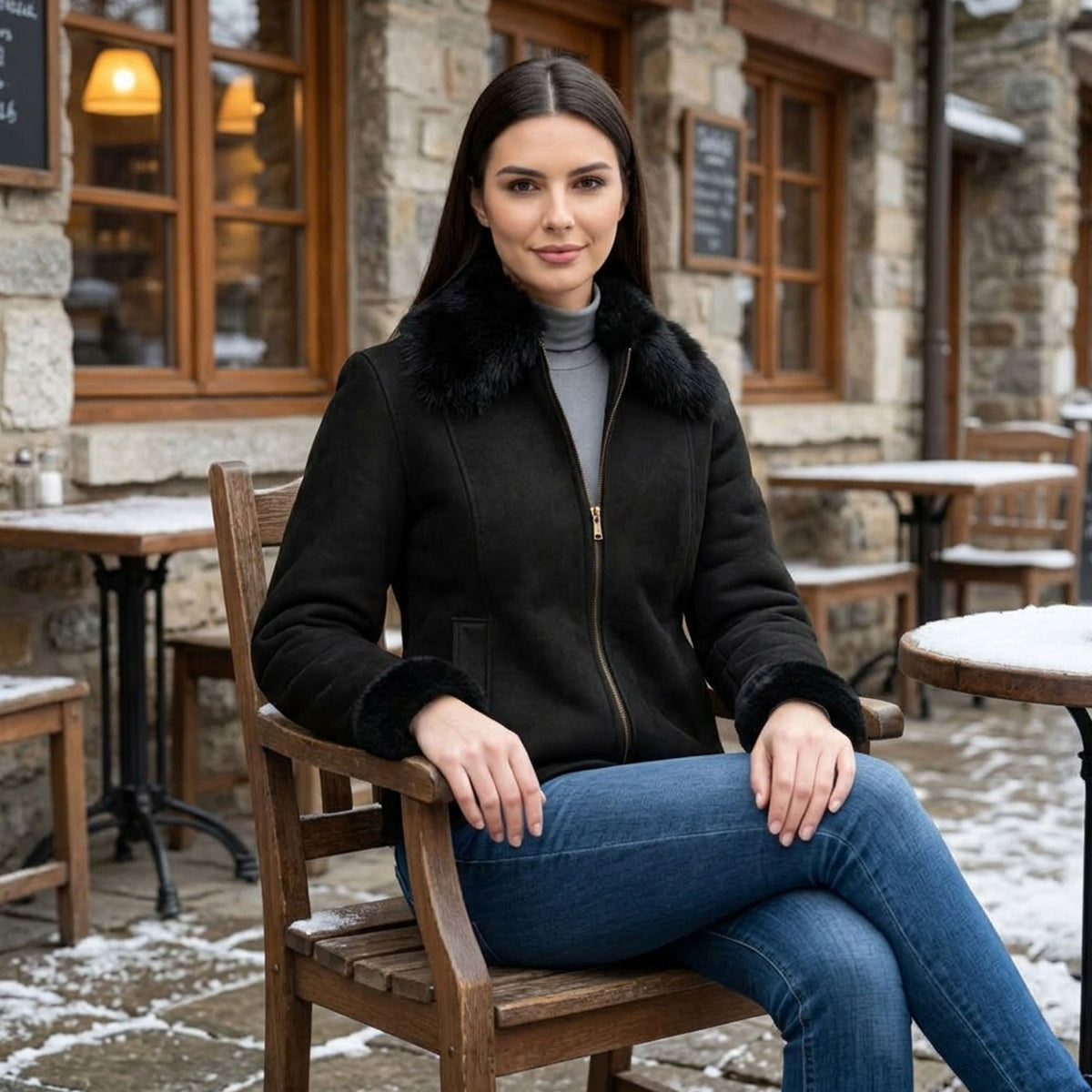 Gina Sheepskin Jacket-4