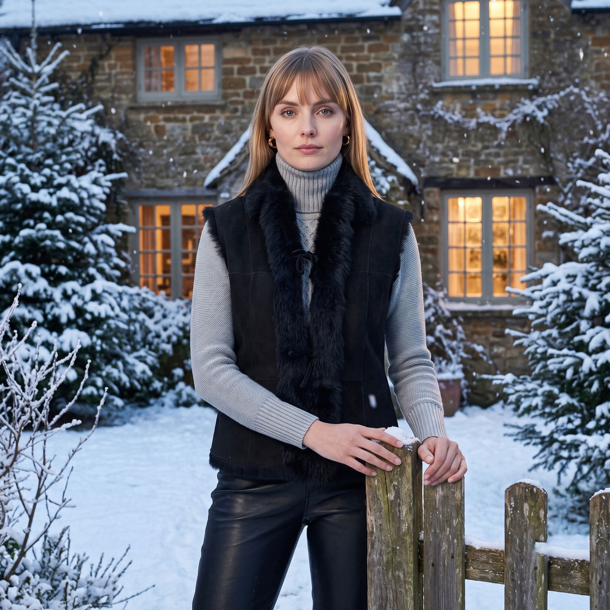 Serenity Sheepskin Vest-5