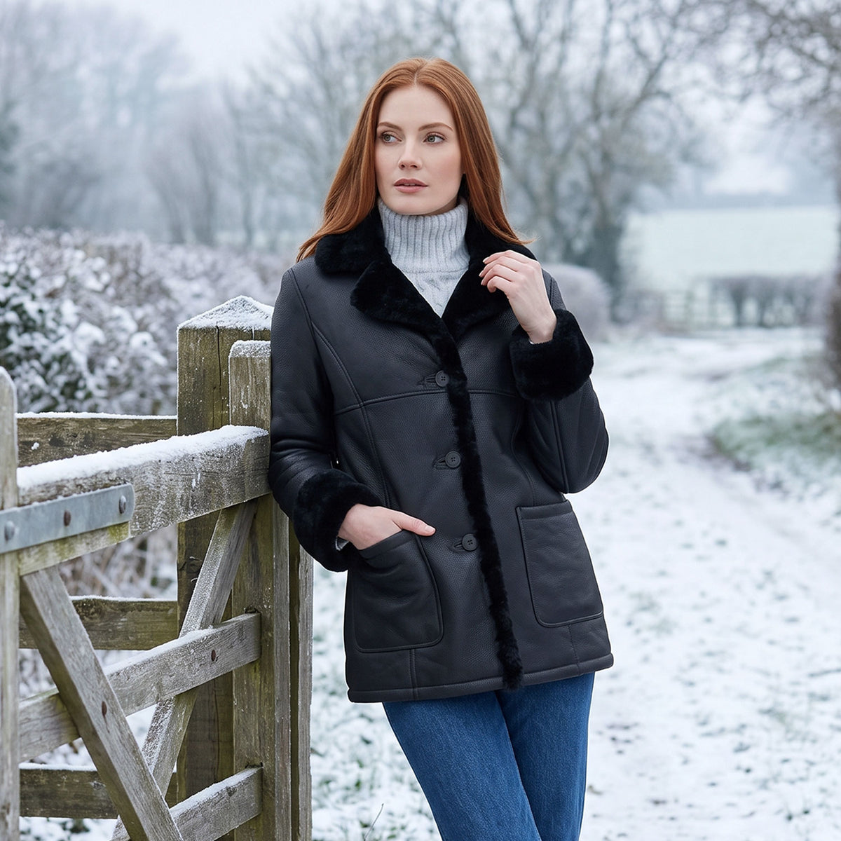 Elena Sheepskin Jacket-5