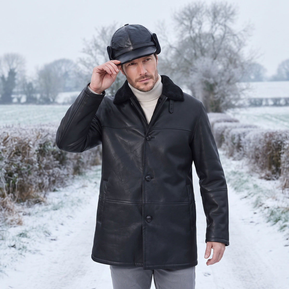 Bowery Sheepskin Hat-5