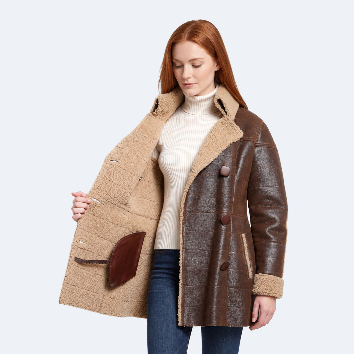 Sophie Sheepskin Coat