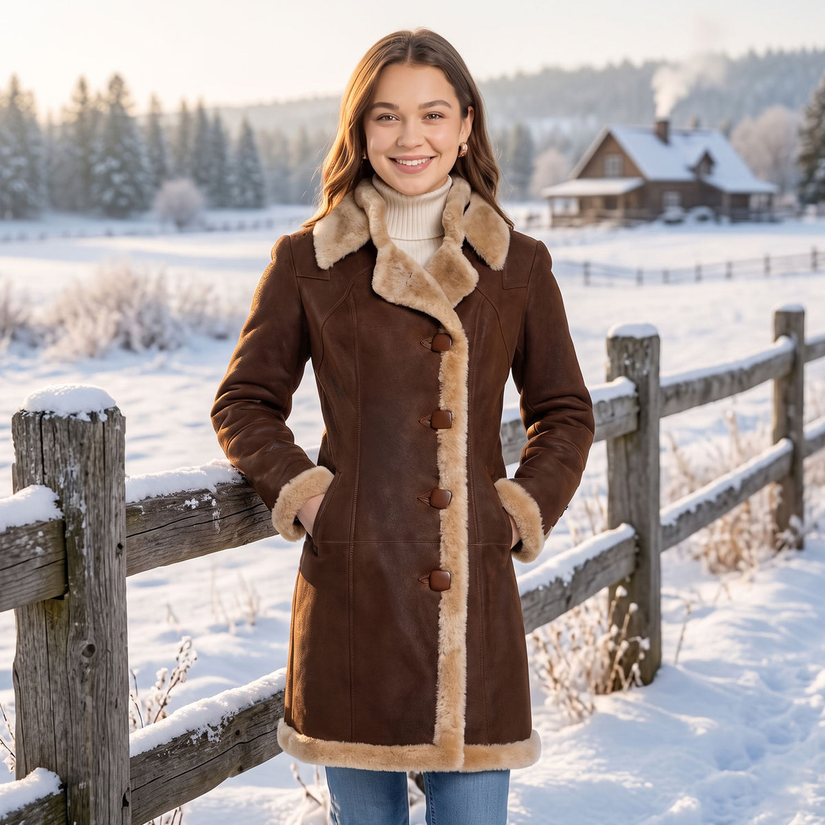 Josephine Sheepskin Coat-4