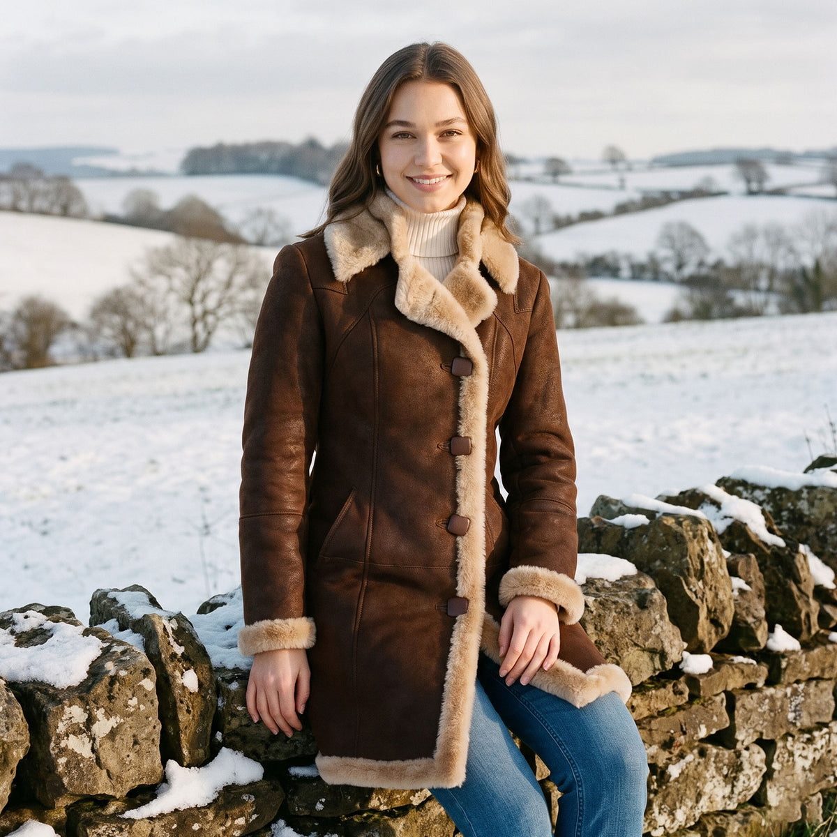 Josephine Sheepskin Coat-5