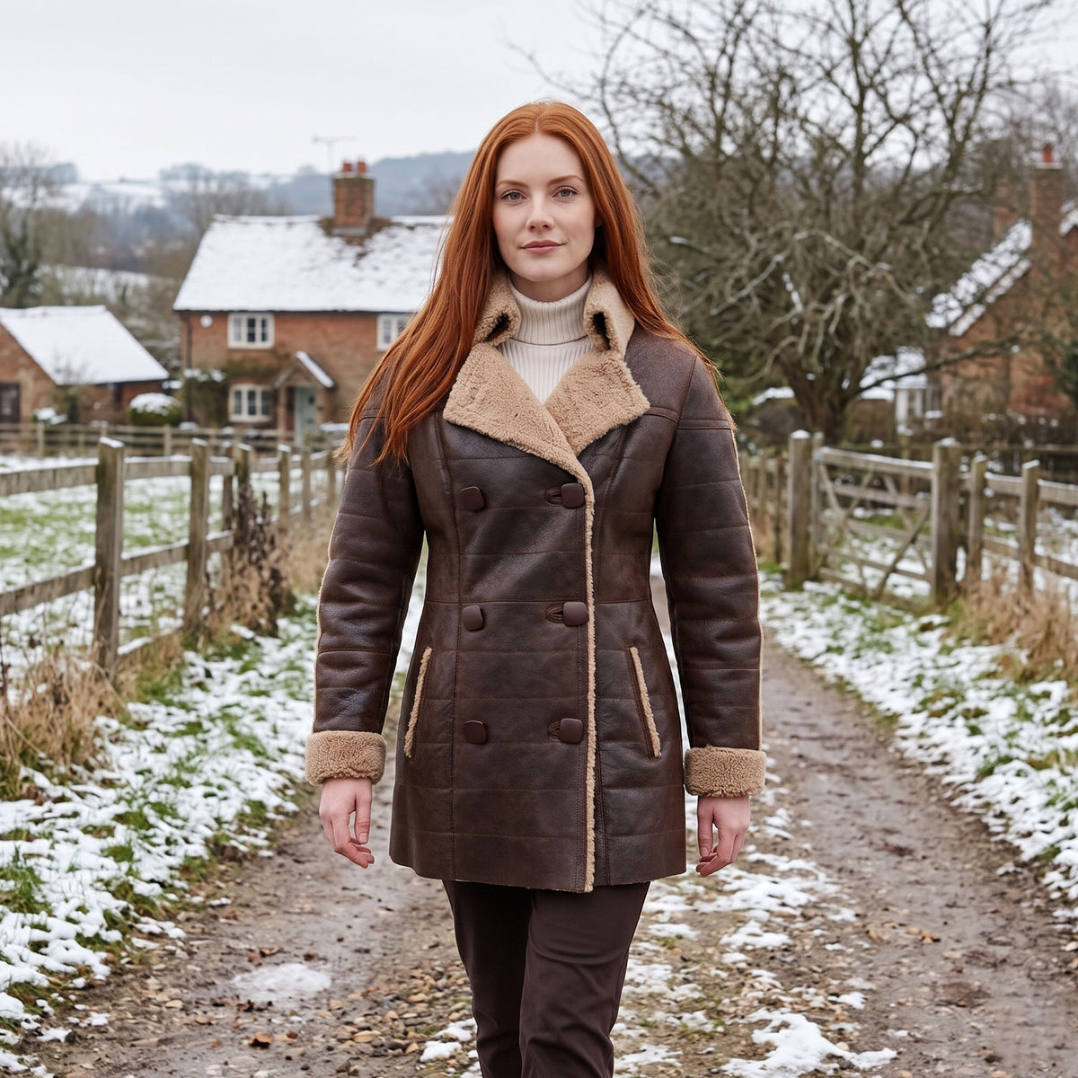 Sophie Sheepskin Coat-5