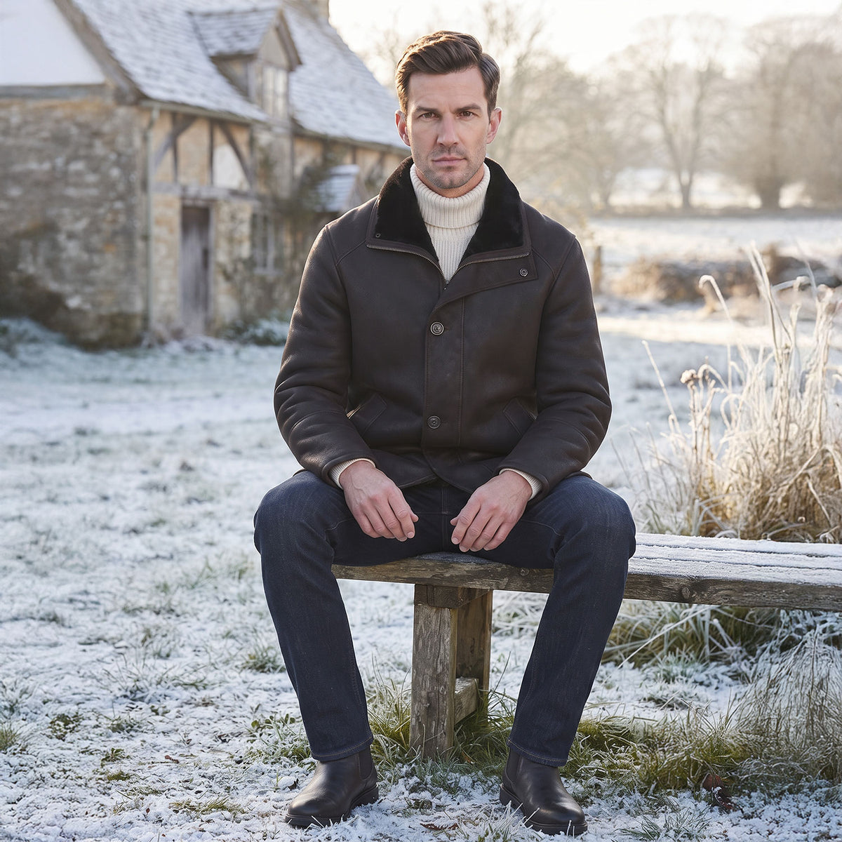 Mitchell Sheepskin Coat-4