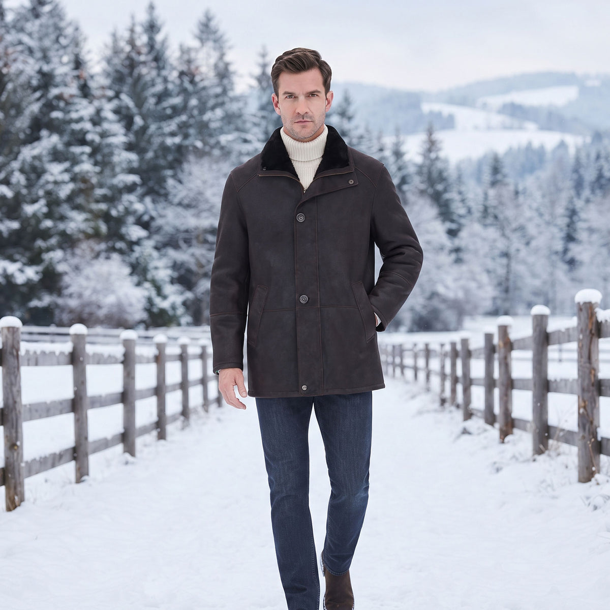 Mitchell Sheepskin Coat-5