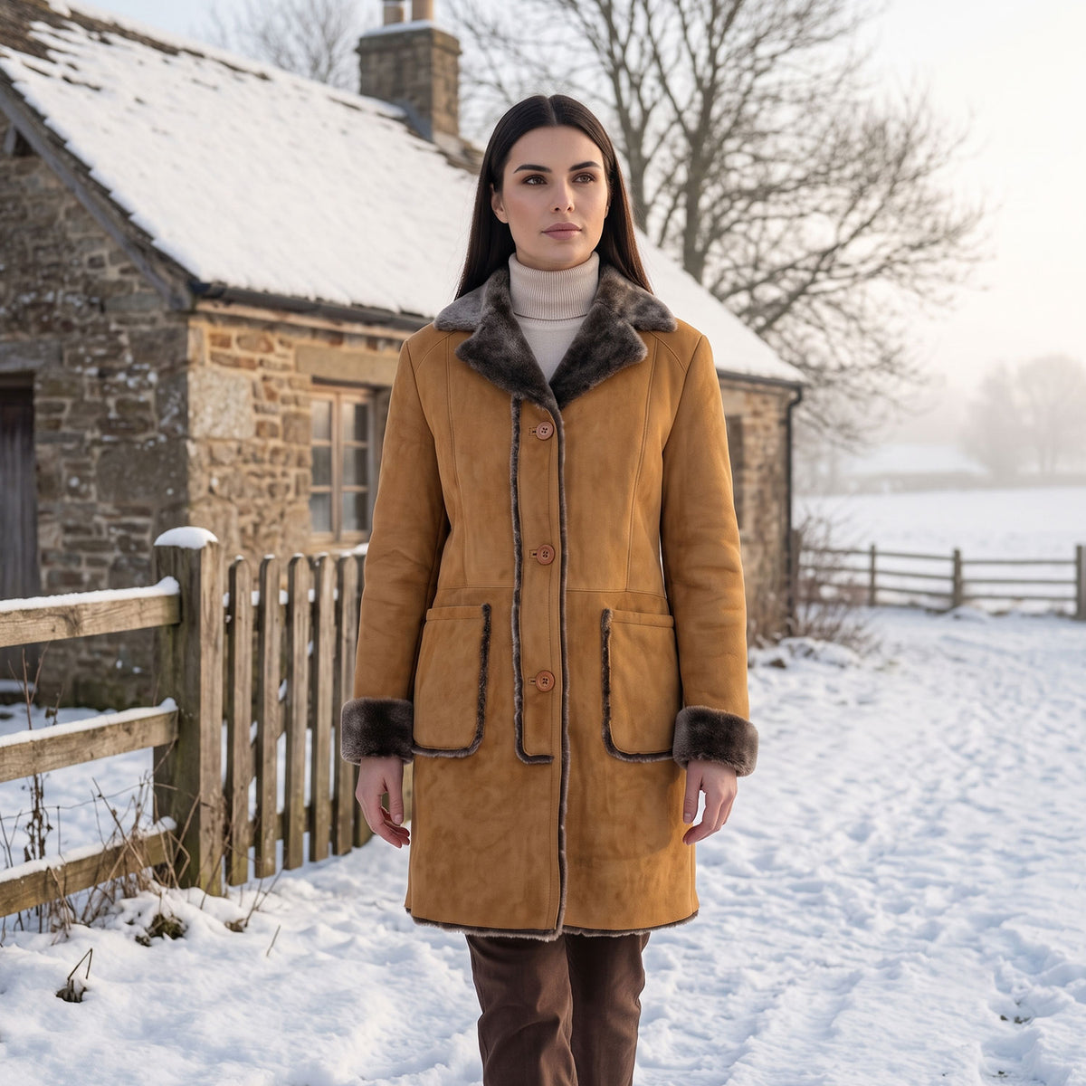 Madeline Sheepskin Coat-3