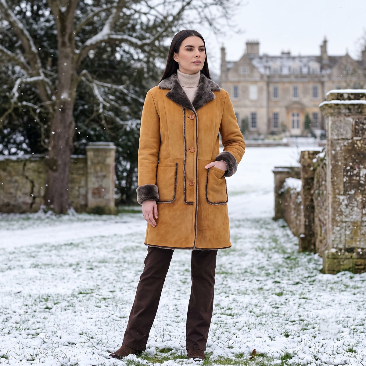 Madeline Sheepskin Coat-4