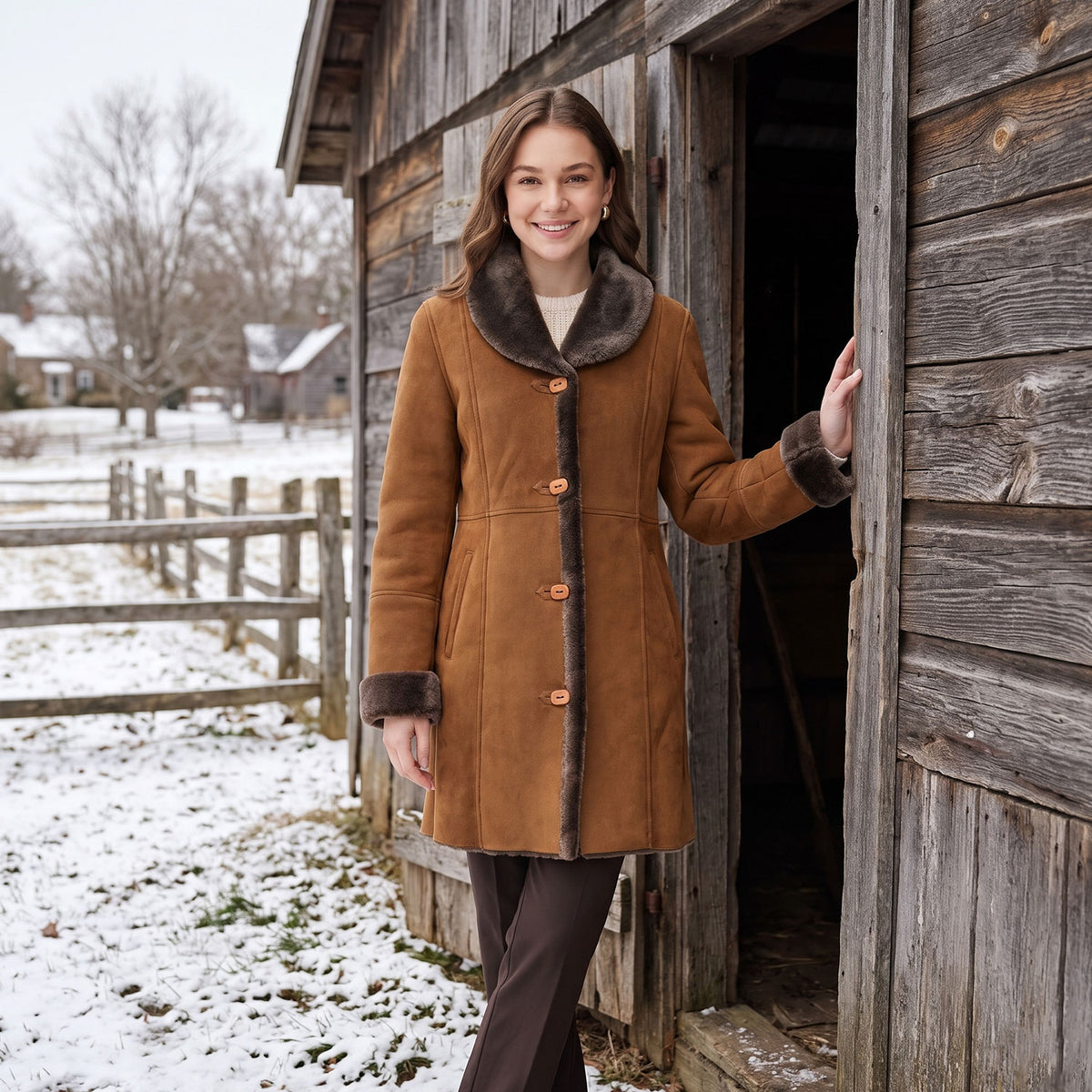 Riley Sheepskin Coat-5