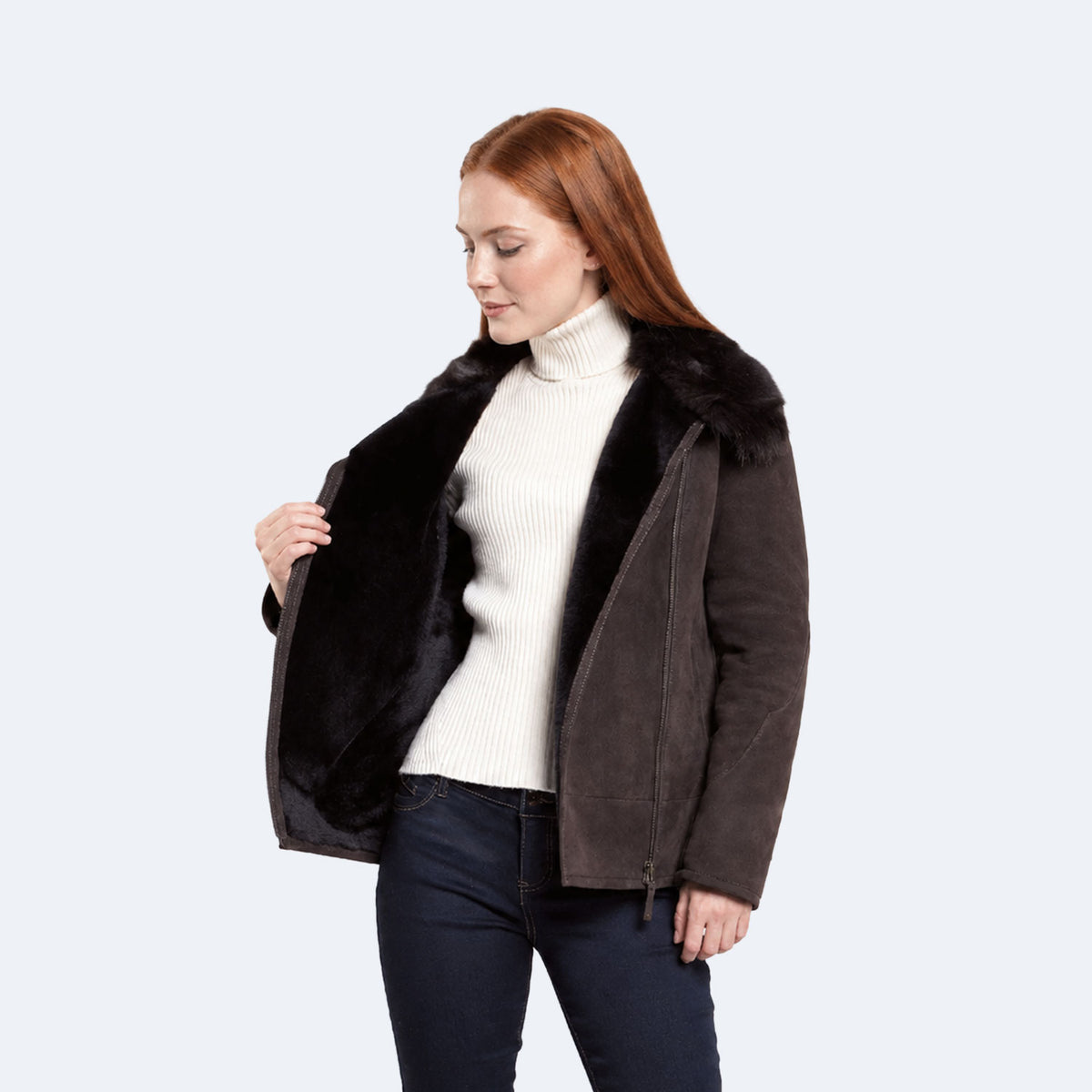 Ginger Sheepskin Jacket