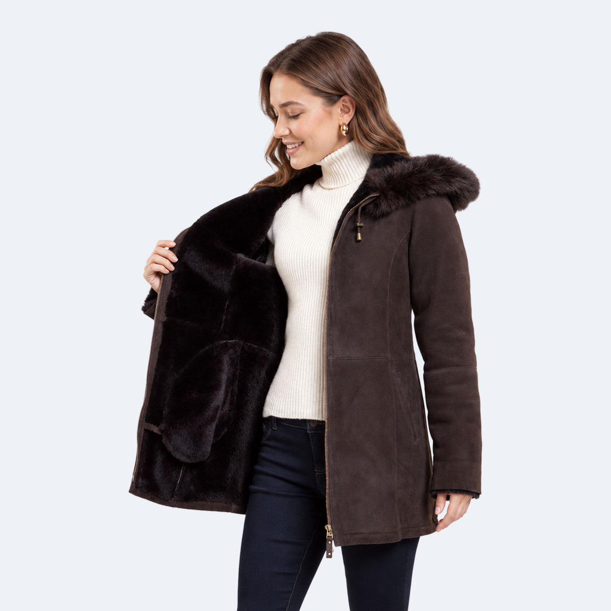 Stacy Sheepskin Coat