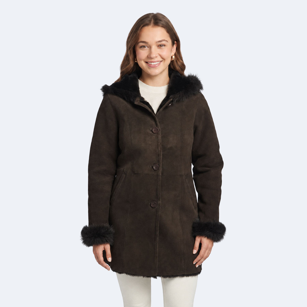 Christina Shearling Coat