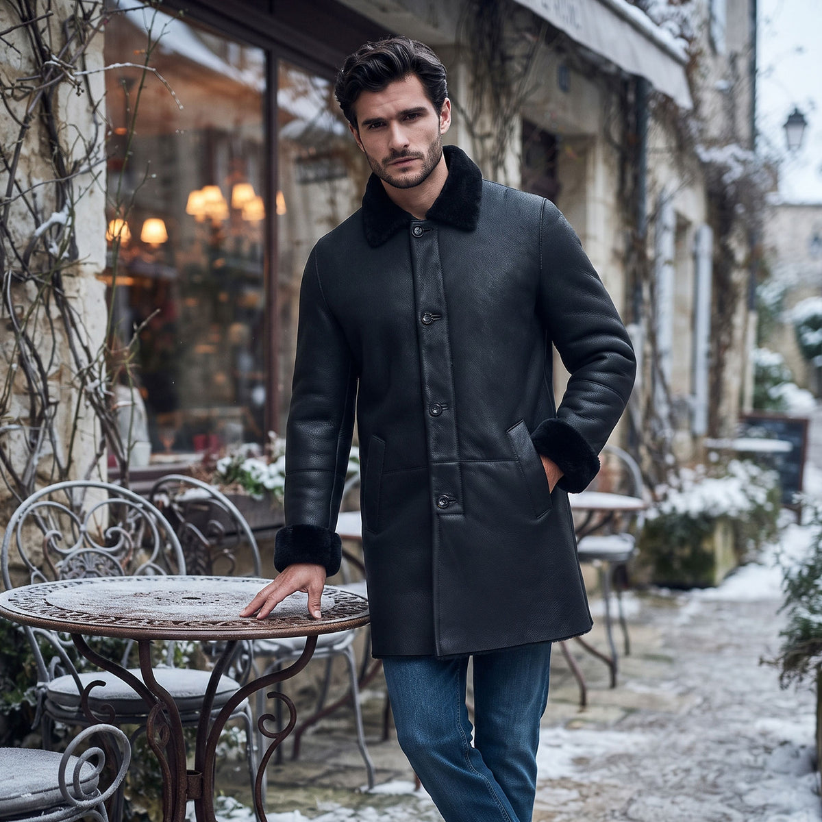 Miles Shearling Coat-5