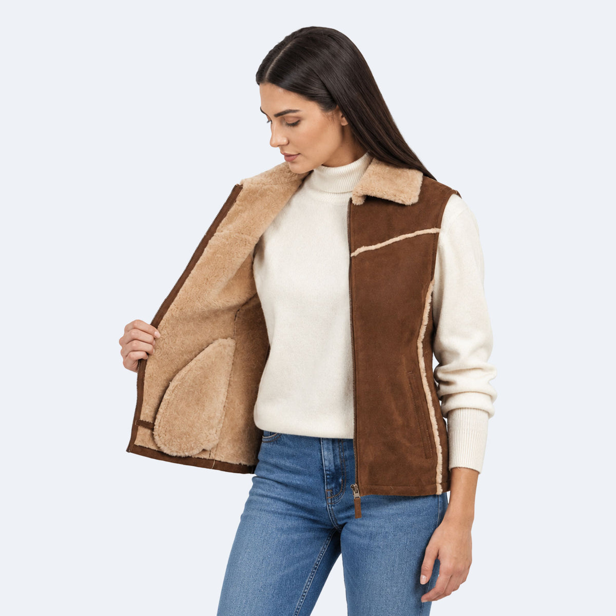 Eve Shearling Vest