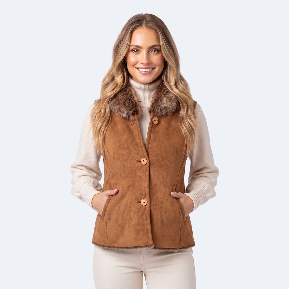 Louisa Shearling Vest