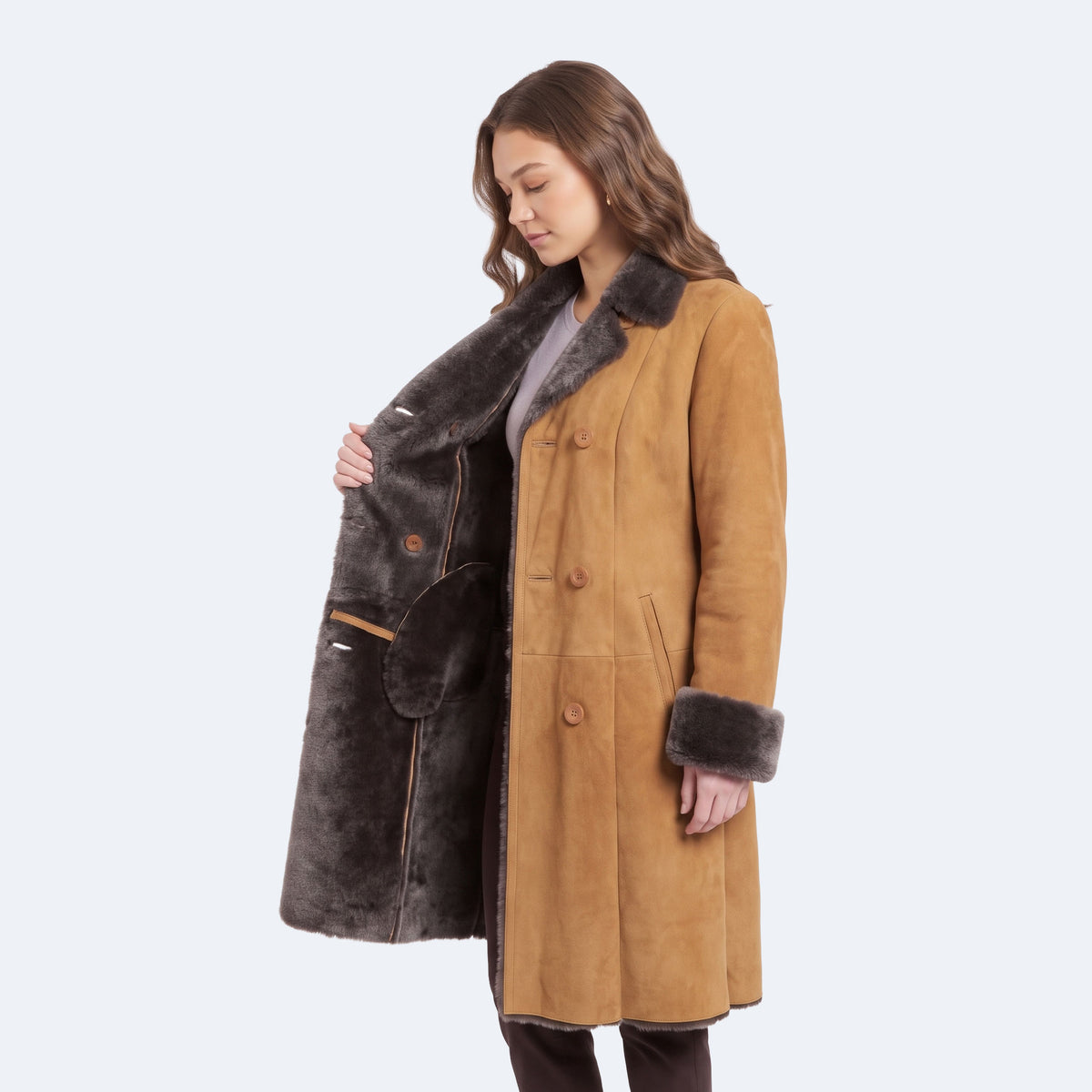 Sarah Sheepskin Coat