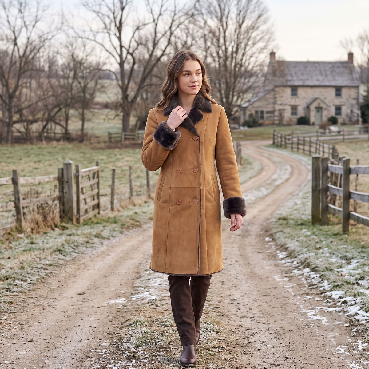 Sarah Sheepskin Coat-4