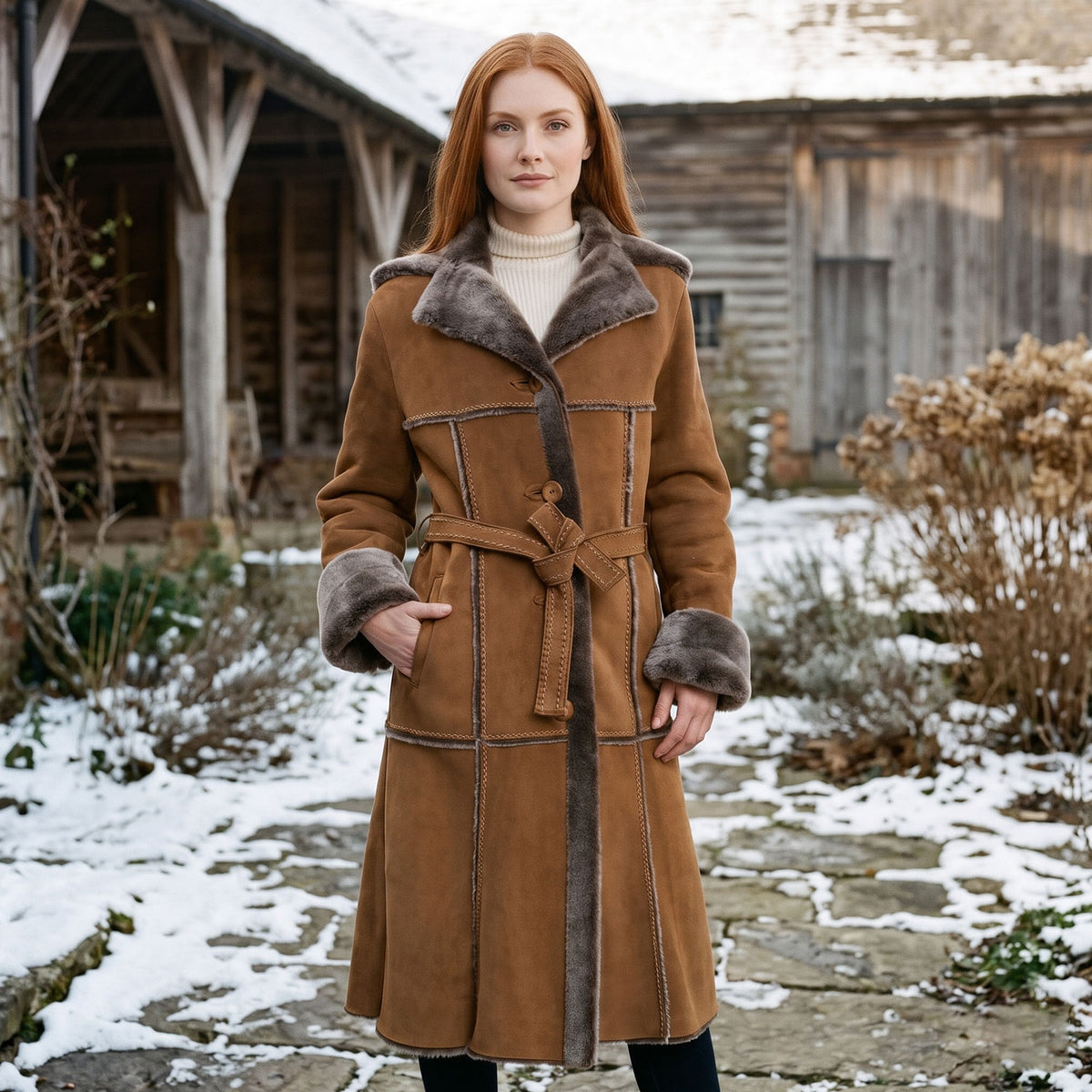 Eliana Sheepskin Coat-5