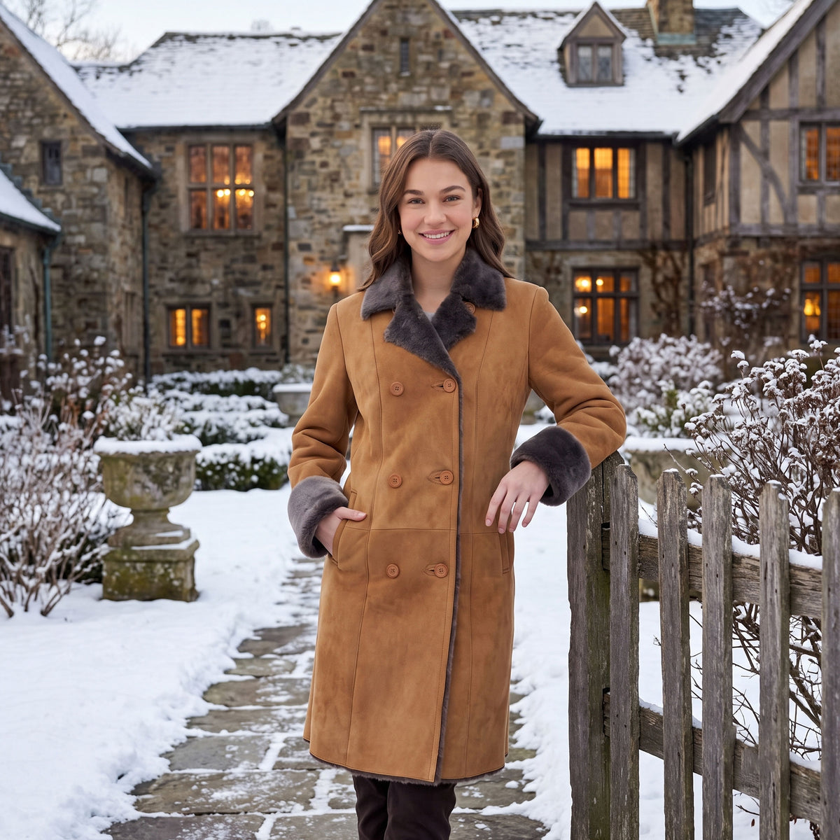 Sarah Sheepskin Coat-5