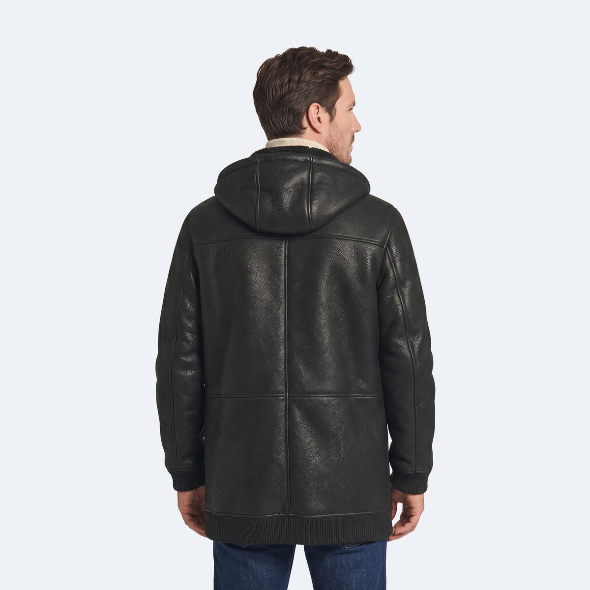 Linden Shearling Hooded Coat-2
