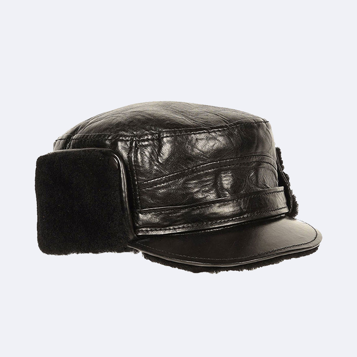 ARMANI - Webbed Studded lambs leather hat LORDS PRAYER (Studded 5-Panel Leather Cap) – THE CAST main image 2