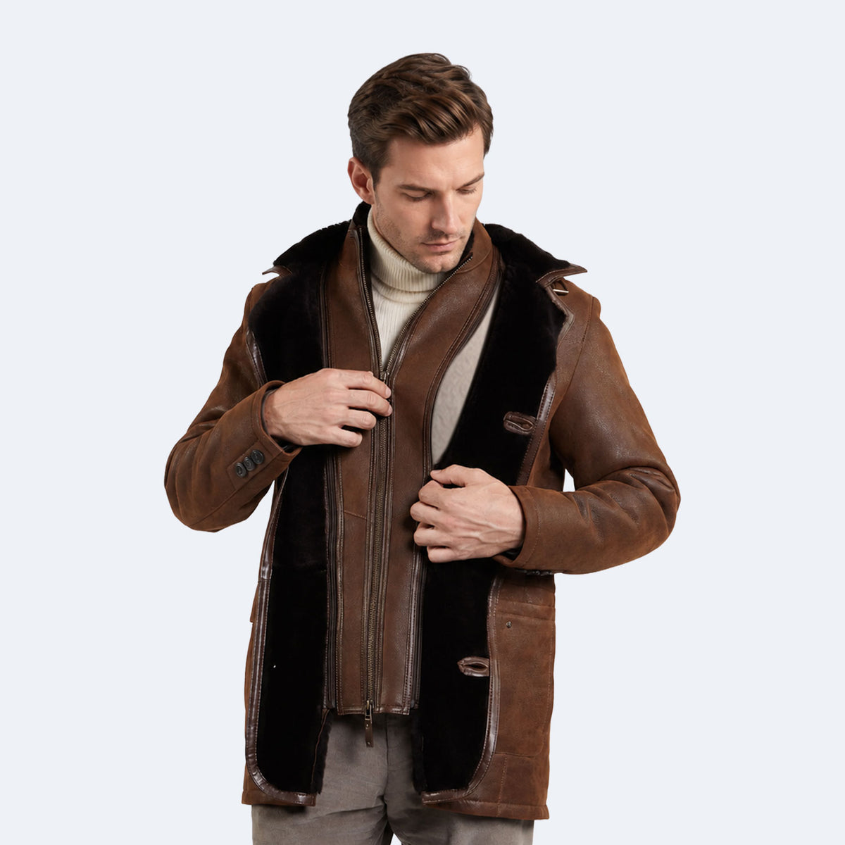 Desmond Sheepskin Coat-3