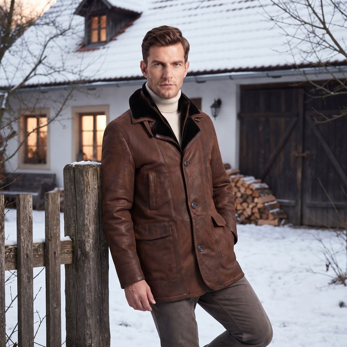 Desmond Sheepskin Coat-4