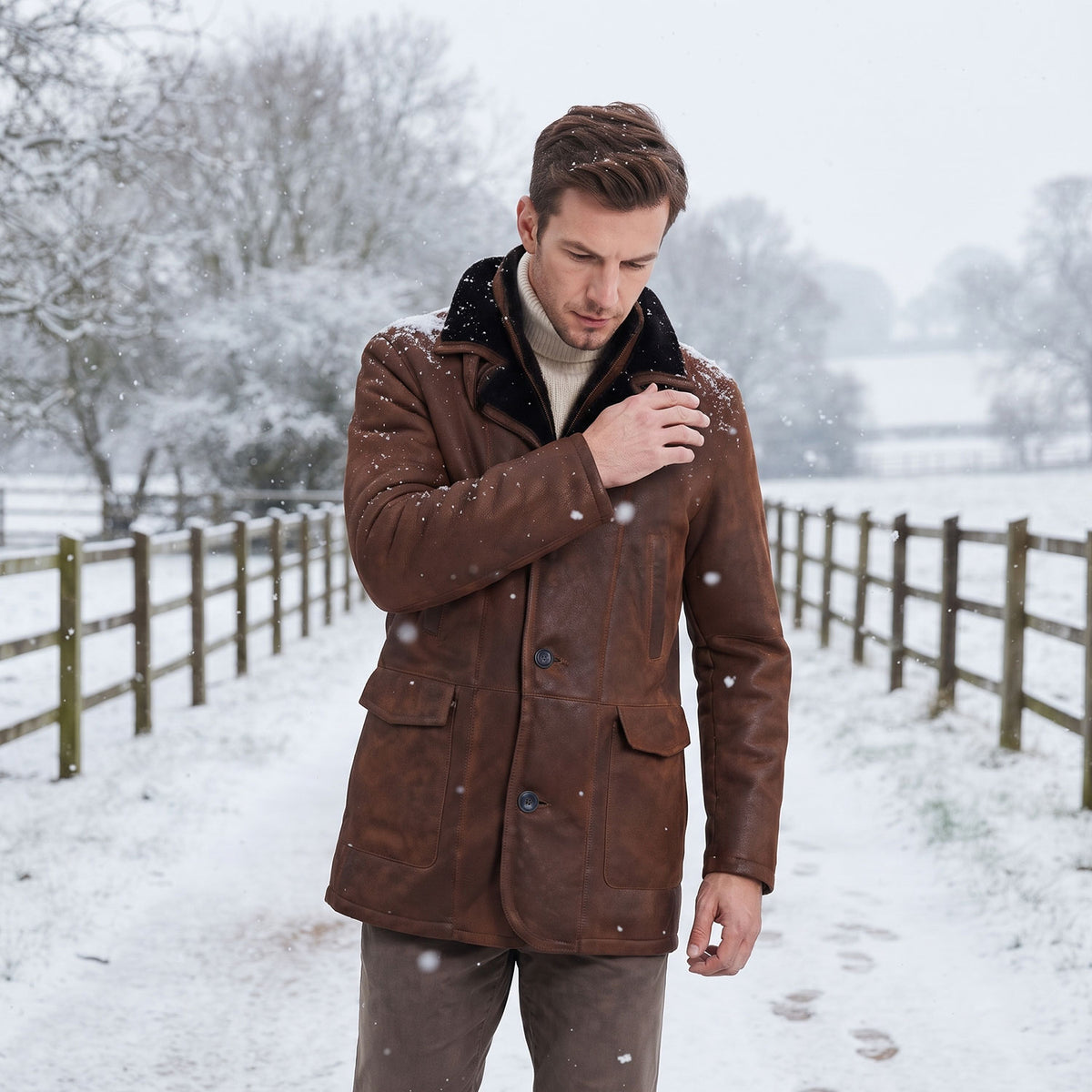 Desmond Sheepskin Coat-5