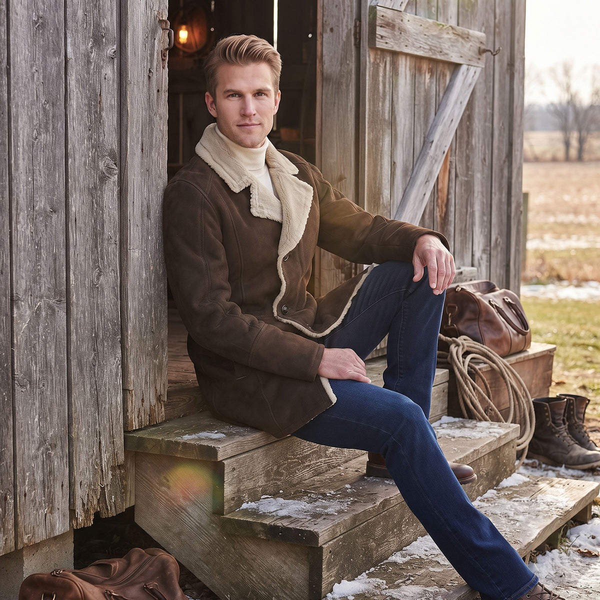 Ralph Sheepskin Coat-4