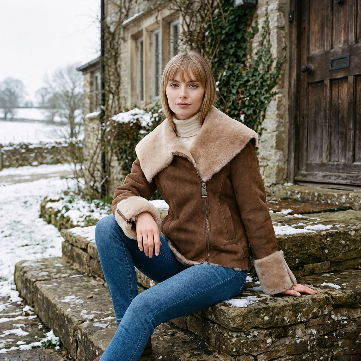 Vivian Sheepskin Jacket-5