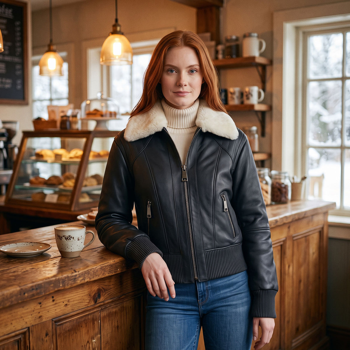 Skyler Shearling Jacket-4