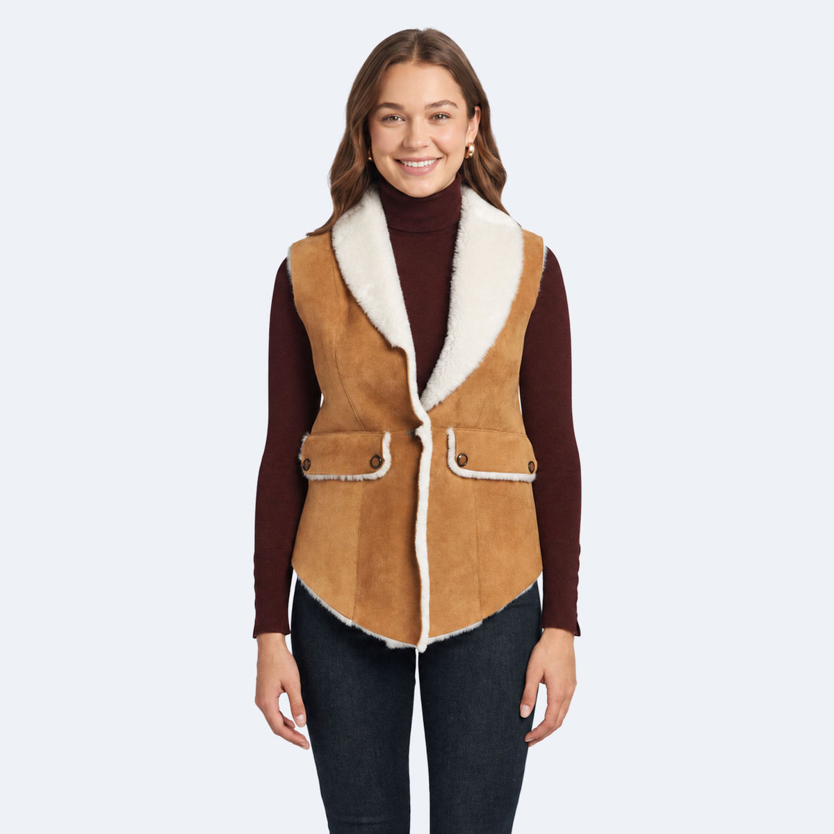 Rachel Shearling Vest
