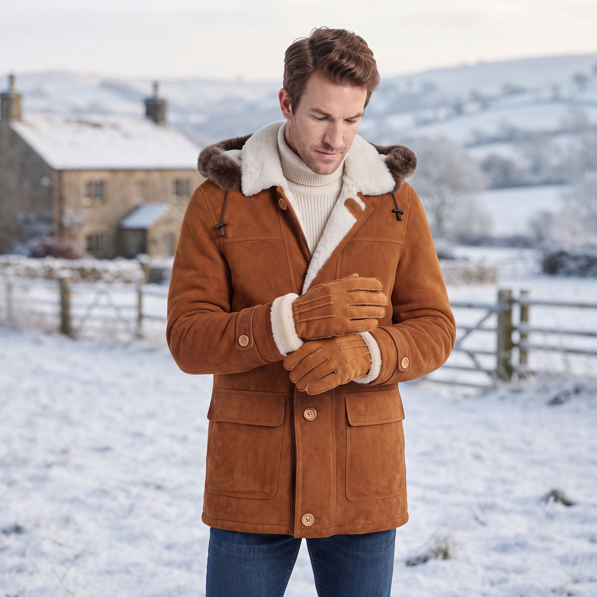 Aspen Shearling Gloves-3